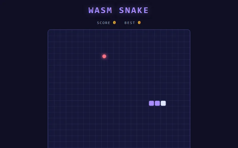 Snake Game — play free on WASM Arcade